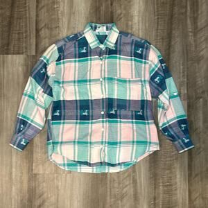 Angelique Western Long Sleeve Button Down Top - Small